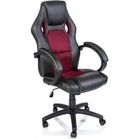 TRESKO Drehstuhl Racing Chefsessel Bürostuhl, Schreibtischstuhl, gepolsterte Armlehnen, Sportsitz mit Wippmechanik