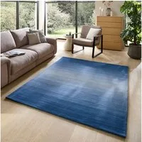 THEKO Wollteppich Wool Comfort, rechteckig, Höhe: 15 mm, Handweb Teppich, reine Wolle, handgewebt, brilliante Farben, Scandi