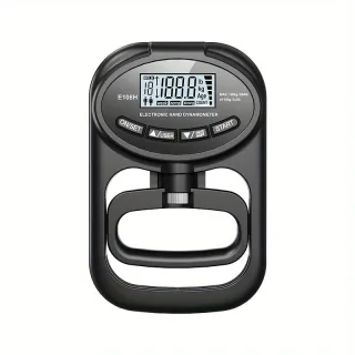 Hand Dynamometer Digital Grip Strength Tester 265 lb 120 kg Max Rechargeable Battery USB LED Display Windproof Rubberize