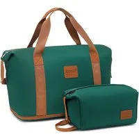 KONO Reisetasche 2-in-1 Set: Erweiterbare Handgepäck-Tasche (36L) + Kosmetiktasche, Praktisches und leichtes Design