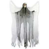 Das Kostümland Dekoobjekt Todesengel Halloween Hängefigur 180 cm  Geist mit