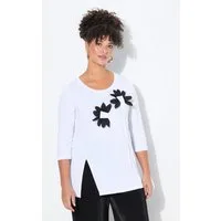 MIAMODA T-Shirt T-Shirt A-Line 3D-Blumen