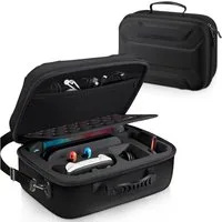 Fintie Nintendo-Schutzhülle für Nintendo Switch 2 (2025), Hartschalen Reisetasche mit Rundumschutz, Tasche mit 23 Spielkarten- und 2 Micro-SD-Kartensteckplätzen