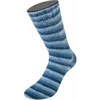LANA GROSSA COSY SOCKS SOFT STRIPES Häkelwolle, 400 m (100 Gramm), Sockenwolle,waschmischenfest, mit leichtem Flauscheffekt