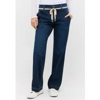 ANGELS 5-Pocket-Jeans L. RETRO Wide Leg, mit Stretch und Bindeband