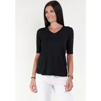Seidel Moden V-Shirt mit Halbarm aus softem Material, MADE IN GERMANY