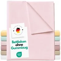 Carpe Sonno Betttuch Bettlaken ohne Gummizug Baumwolle 140x250 Haustuch klassisch glatt, Baumwolle, Gummizug: ohne, (1 Stück), Vielseitig verwendbar: Sommerdecke, Strandtuch, Überwurf uvm.