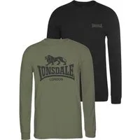 Lonsdale Langarmshirt AYRSHIRE (Packung, 2-tlg., 2er-Pack)
