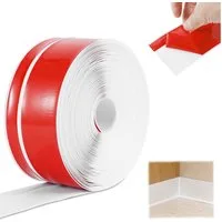 BlingBin Sockelleiste Weichsockelleiste selbstklebend, 15 m, 70 mm, Knickleiste zuschneidbar, L: 150 cm, H: 7 cm, 1er Set, 1-St., 1tlg, 15 m, 70 (50+20)mm, flexible Fußleiste zum Zuschneiden für Wand und Boden