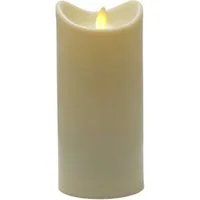 BONETTI LED-Kerze LED Stumpenkerze mit beweglicher Flamme, rotierender Docht, Timer, batteriebetrieben, LED-Kerzenlicht