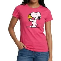 Spreadshirt T-Shirt Peanuts Snoopy Und Woodstock Frauen T-Shirt (1-tlg)