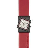 Rolf Cremer Quarzuhr Rolf Cremer Uhr Turn S 507711 Lederband, Edelstahl, rot, grau, (1-tlg)