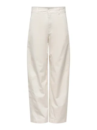 JDY - JDYSELMA HW BARREL PANT PNT NOOS Cloud Dancer - Gr. - S/32