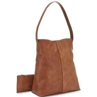 Vivance Shopper Schultertasche, Handtasche, Einkaufstasche, Damentasche (2-tlg), mit kleiner herausnehmbarer Innentasche VEGAN