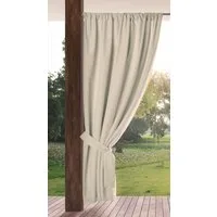 Eurofirany Outdoorvorhang GARDEN, wasserdichter Terrassenvorhang (1 St), Stangendurchzug, Lichtschutz, Polyester, für Pavillon, Pergola & Balkon, wetterfest, UV-Schutz