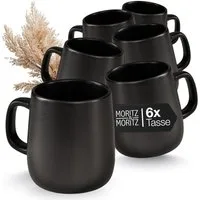 Moritz & Moritz Tasse VIDA Kaffeebecher 6er, 6-tlg., Porzellan, Spülmaschinengeeignet