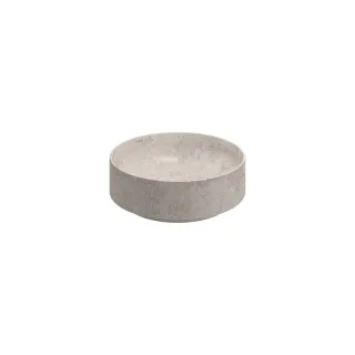 KLUDI-RESA R Waschtisch 40 x 40 H14 cm Rund Marble Travertine Crosscut matt 58CW10S6