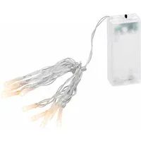 Linder Exclusiv GmbH LED-Lichterkette, Batterie 6/18h Timer 1,35m special warmweiß innen