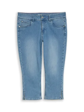 Denim Tom Tailor - TTJONA SKINNY Capri Jeans light stone blue denim - Gr. - 28