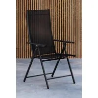 Venture Home Gartenstuhl Levanzo, 2er-Set Gartenstühle klappbar, belastbar bis 110 kg, Stuhlset, Stahlrahmen, Textilene-Sitz, klappbar, verstellbare Lehne