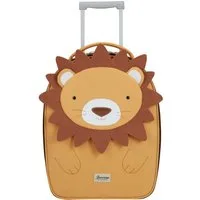 Samsonite Kinderkoffer Happy Sammies ECO, Lion Lester, 2 Rollen, für Kinder, arretierbares und versenkbares Druckknopf-Trolleysystem