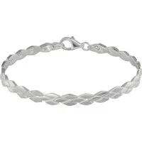SilberDream Silberarmband SDA4901JX SilberDream 925 Sterling Silber (Armband), Damen Armband (Blütenblatt) ca. 19cm, 925 Sterling Silber, Farbe: silb