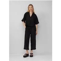 QS Culotte Hose Strukturierte Culotte aus Viskosemix