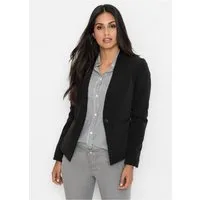 bonprix Jackenblazer stilvoller Auftritt, figurbetonte Passform, mit Stehkragen