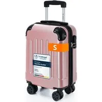 YONSLY Hartschalen-Trolley Hartschalen-Reisekoffer Trolley Rollkoffer in S/M/L/XL Größen, 4 Rollen, mit 360°-Lenkrollen, Zahlenschloss und mehrstufigem Teleskopgriff