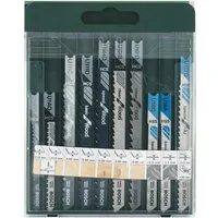 BOSCH Stichsägeblatt Bosch Stichsägeblatt-Set U-Schaft 10-teilig Holz und Metall Universal