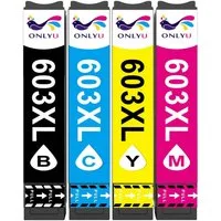 ONLYU 4/5er Kompatibel für Epson 603XL 603 XL Tintenpatrone (Expression Home XP-3100 XP-3105 XP-2100 XP-2105 XP-4100 XP-4105, 4-tlg., Workforce WF-2810 WF-2830 WF-2835 WF-2850)