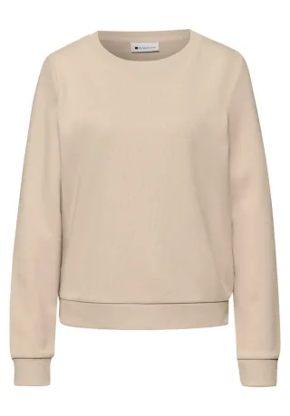 Street One - Basic Sweatshirt beige - Gr. - 34