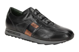Galizio Torresi GT 313948 Herren Sneaker Schwarz Echtleder gepolstert - Gr??e G