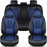 BREMER SITZBEZÜGE Autositzbezug für VW Caddy 4 Bj 2011-21 (FS4), Set, 2-tlg., Komplettset Vorne und Hinten, in Schwarz/Blau