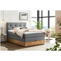 Belanoti Boxspringbett Marbo (Unterbox, Matratze, Topper), 140x200 cm, mit Bettkasten, Visco-Topper, H2/H3 wendbar, 7-Zonen-TFK