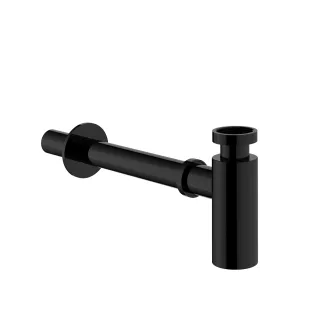 VitrA Zubehör Design Siphon Abgangsrohr und Rosette G 1 1/4" Schwarz Hochglanz,A4512339 A4512339