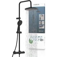 Schütte Duschbrause ADRIA, (Set), mit Thermostatarmatur, 3-fach verstellbar, Antikalk-Noppen
