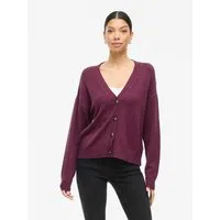 Vila Strickjacke VIRIL V-NECK KNIT CARDIGAN - NOOS Materialmix, regular fit