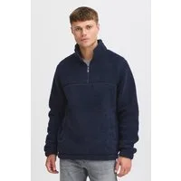 Blend Fleecepullover BHTotten Lässiger Troyer in Teddy-Optik