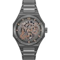 HUGO Multifunktionsuhr #GRAIL SKELETON 1530378, Armbanduhr, Quarzuhr, Herrenuhr, Datum, Edelstahlarmband