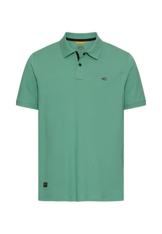 camel active - Poloshirt mit Druckknöpfen lagoon green - Gr. - L