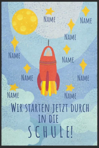 Kindergarten Abschiedsfussmatte 6039 | Größe: 60 cm x 80 cm