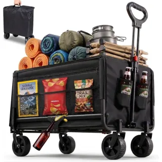 Albatros Bollerwagen, Schwarz, Kunststoff, 120 L, Rechteckig, 47x94x86 cm, Gartenzubehör, Gartenpflege, Gartengeräte