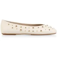 Marc Cain Collections Ballerina Flats, Slipper, Schlupfschuh mit glänzenden Nieten verziert