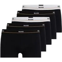 BOSS Trunk Trunk 5P Essential (Packung, 5-St., 5er Pack) mit modischem, teilweise kontrastfarbenen BOSS Logo-Elastikbund