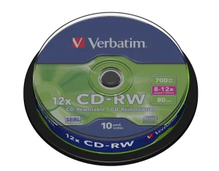 Verbatim CD-RW 12x | 43480 | 12x - CD-RW