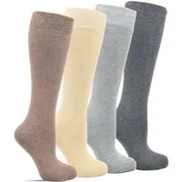 Frostfighter Kniestrümpfe Damen Thermokniestrümpfe (4-Paar) Vollfrottee Innenfutter, Thermo, Winter, dicke warme Kniestrümpfe
