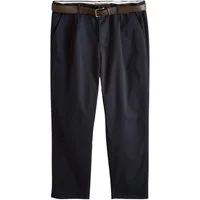 Next Bundfaltenhose Weiche Chinohose mit Bundfalten, Straight Fit (2-tlg)