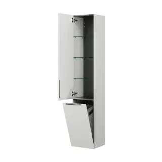 Burgbad Hochschrank Eqio 1760x350x320 Weiß Matt, HSRF035LF6014 HSRF035LF6014
