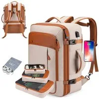 OKWISH Reiserucksack Laptoprucksack Freizeitrucksack Handgepäcktasche (mit 4 Aufbewahrungstaschen Reisen Multifunktion Tasche, Anti-Diebstahl, Schultergurten, mit Laptopfach, wasserdichtem Nylon), für Herren Damen Jungen Teenager Arbeit Business Unte